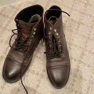 Thursday boot company brown lace up boots size 8 men’s. Captain boot in Canyon.